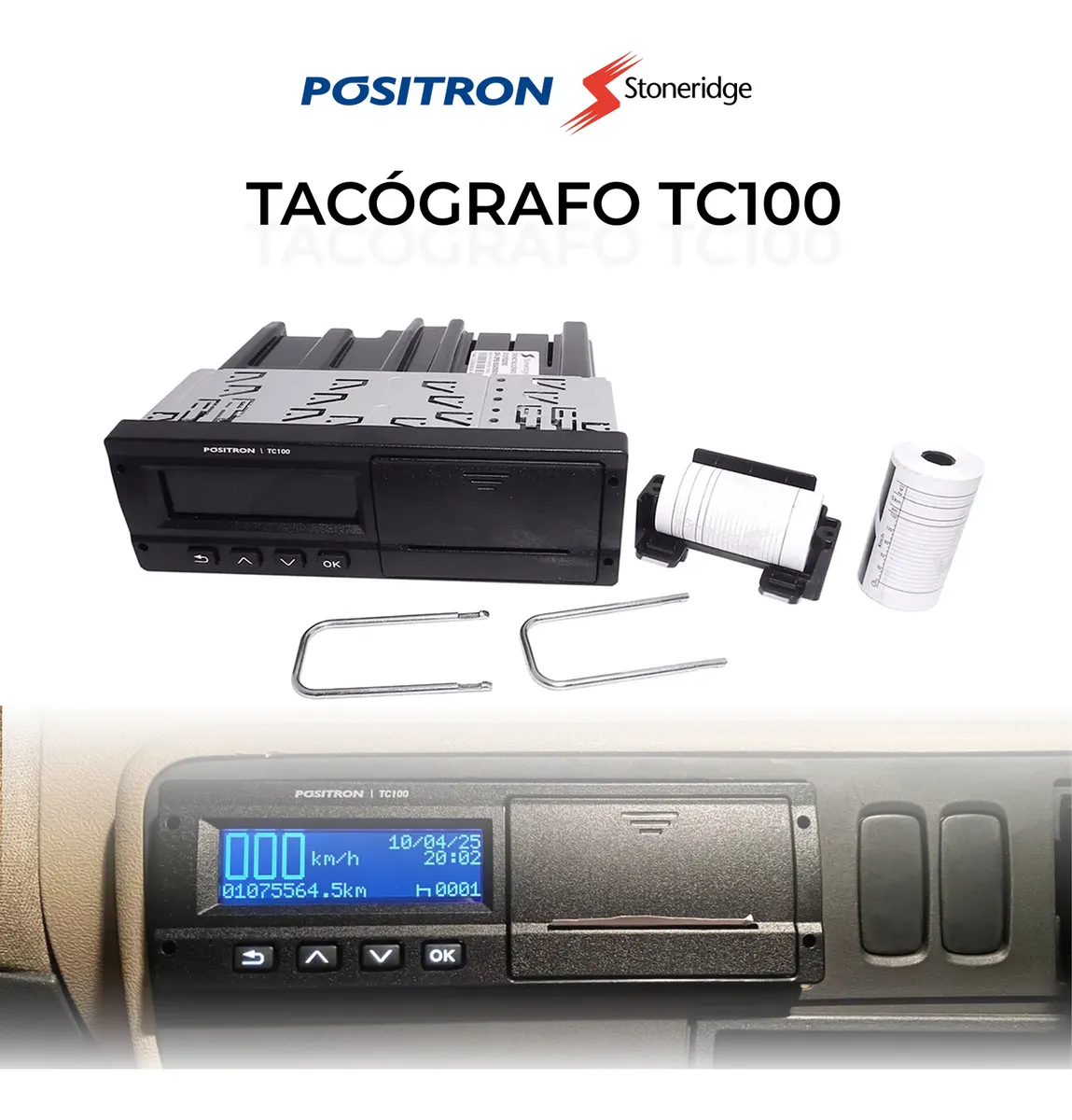 Tacógrafo com display em cores